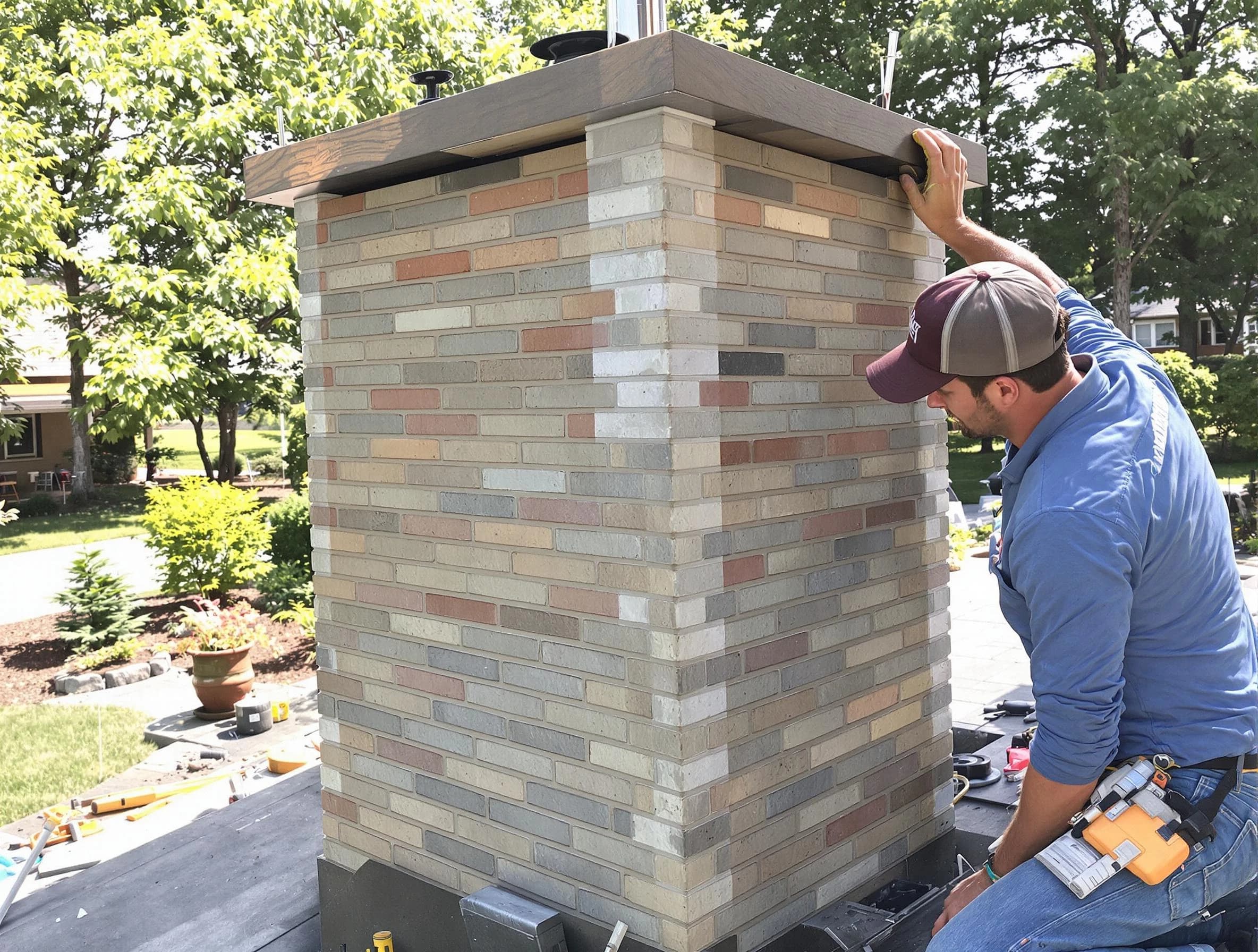 Aliquippa Chimney Sweep completing a modern chimney remodel in Aliquippa, PA