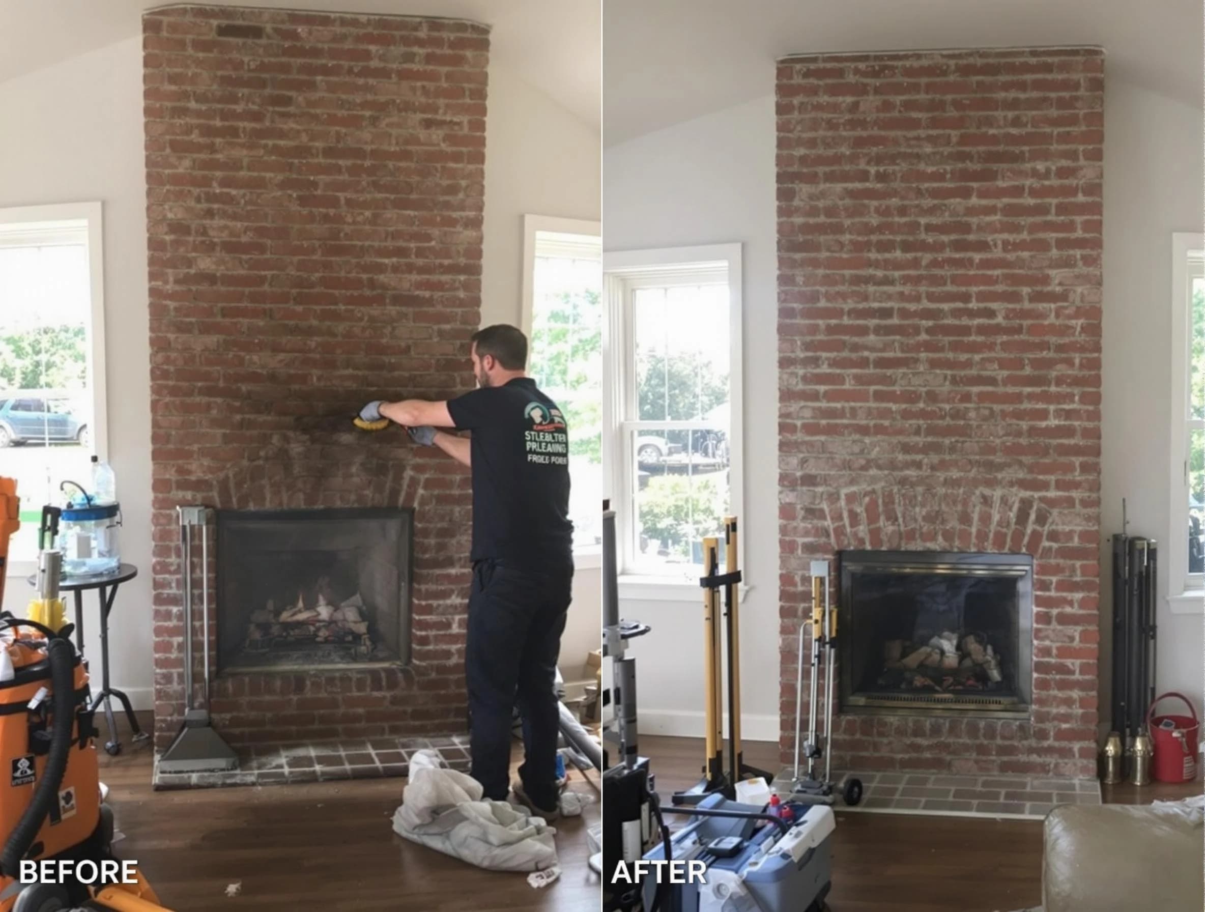 Finished chimney sweeping service by Aliquippa Chimney Sweep in Aliquippa, PA