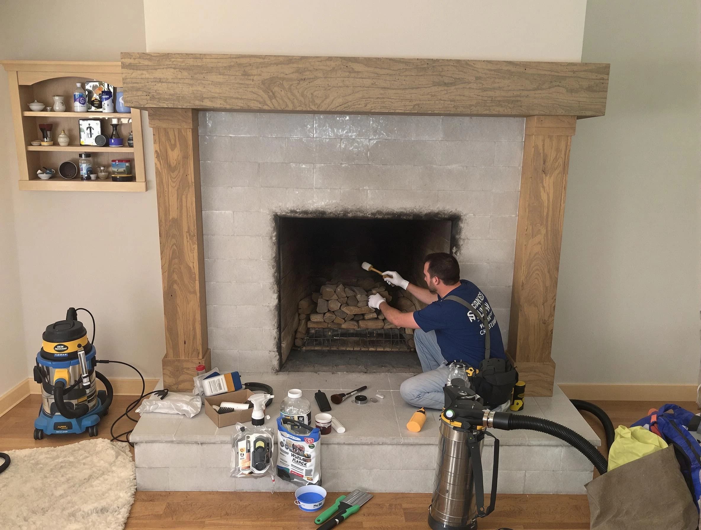 Detailed creosote removal process by Aliquippa Chimney Sweep in Aliquippa, PA