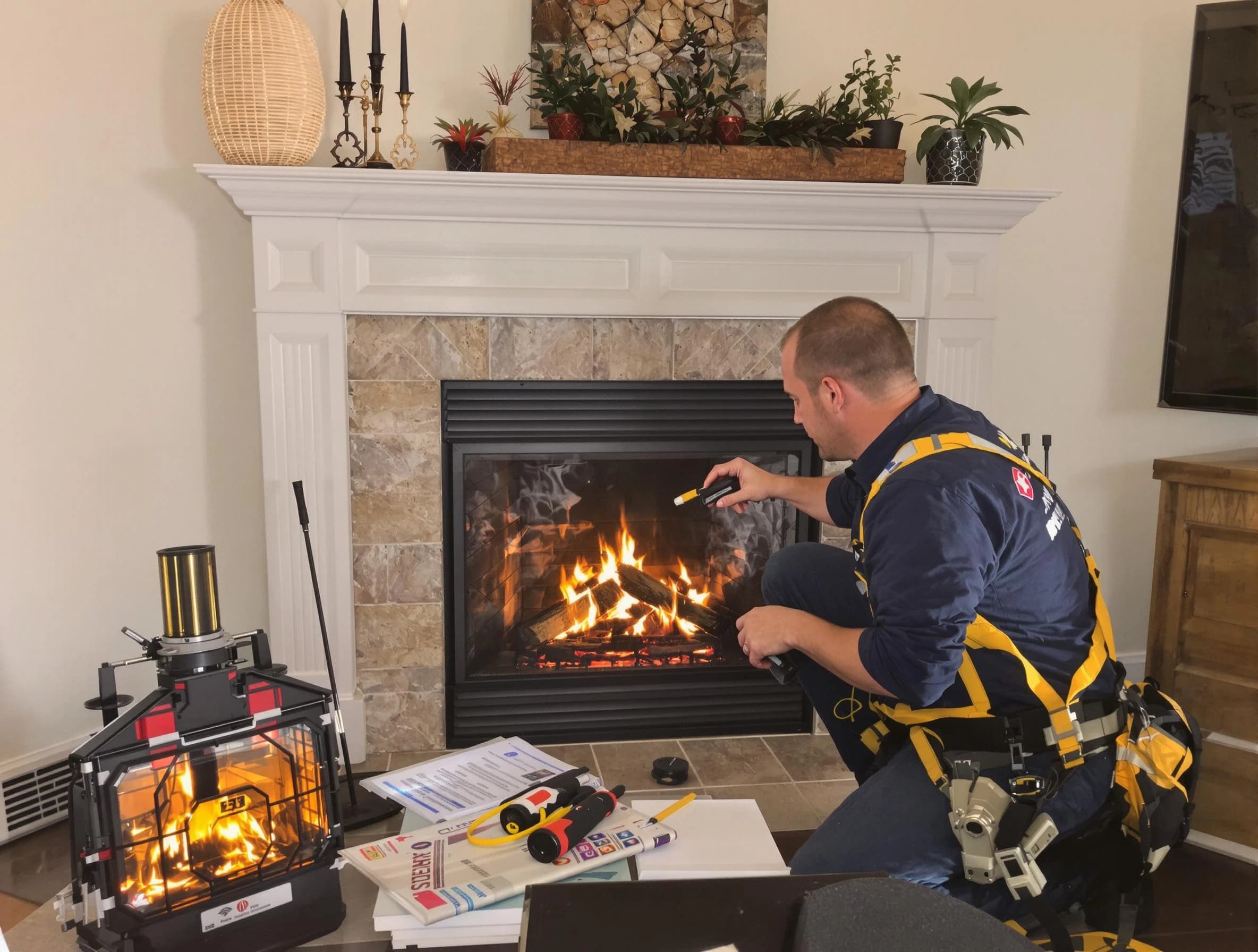 Safety-focused fireplace inspection by Aliquippa Chimney Sweep in Aliquippa, PA