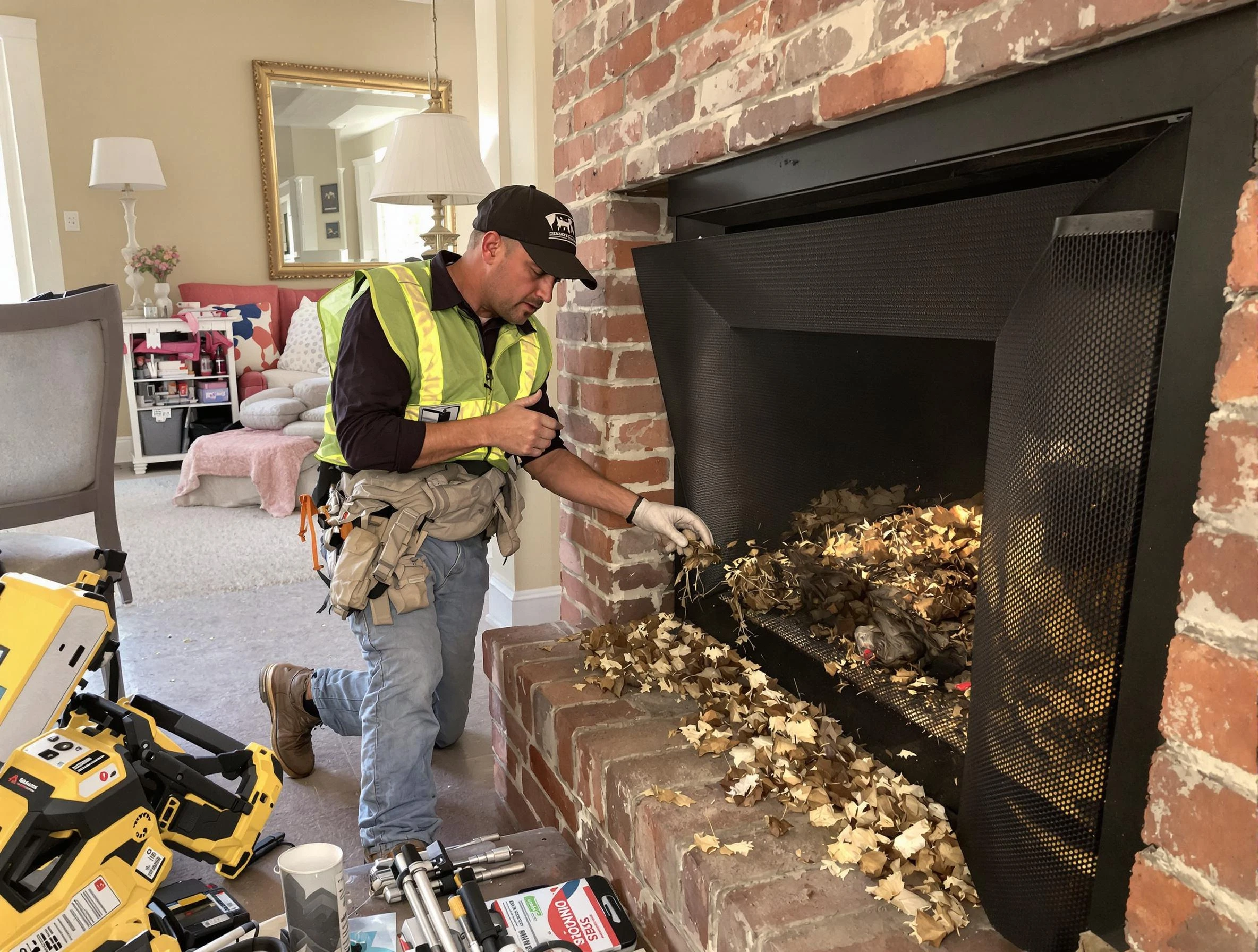 Safe screening installation by Aliquippa Chimney Sweep in Aliquippa, PA