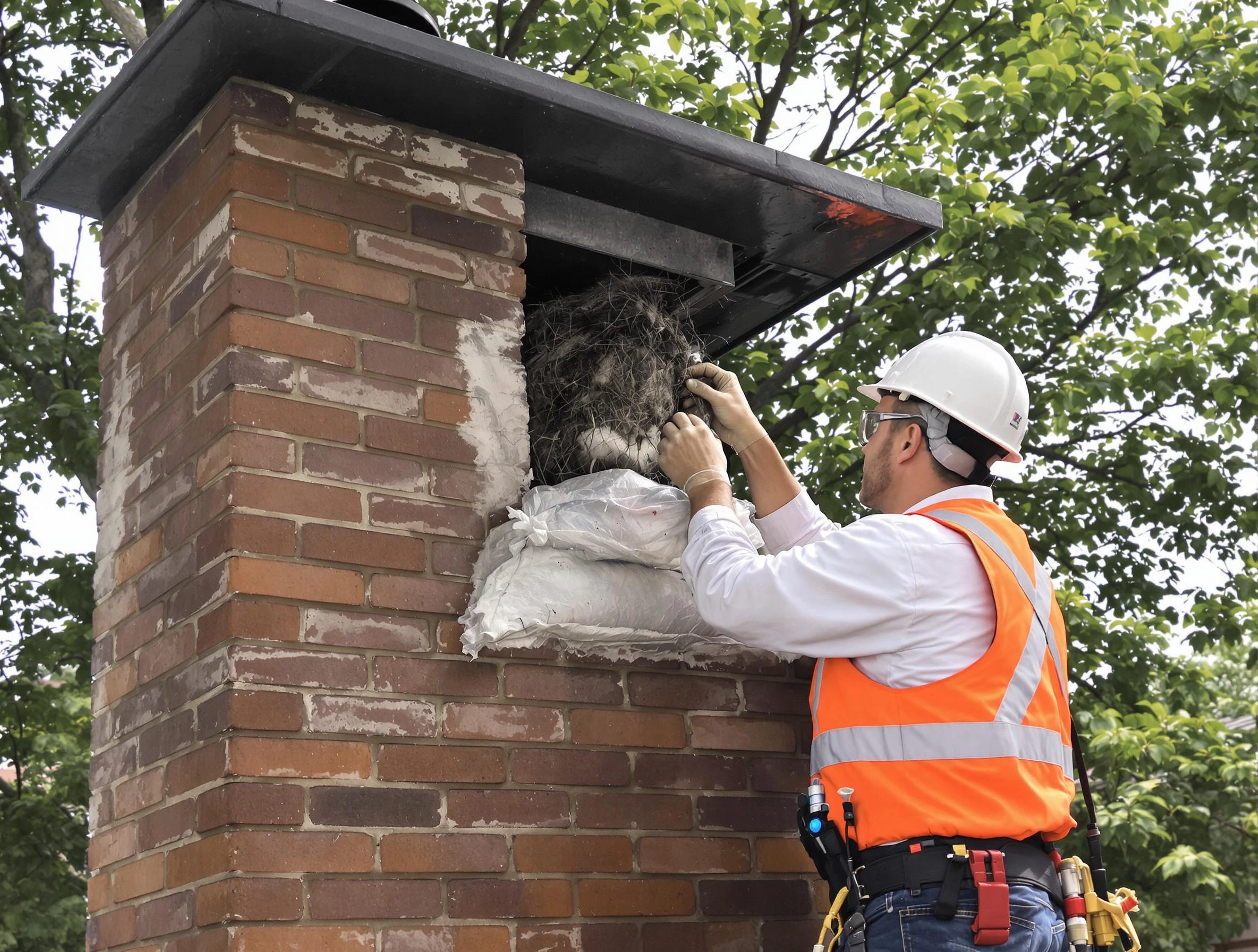 Humane removal of debris and animals by Aliquippa Chimney Sweep in Aliquippa, PA