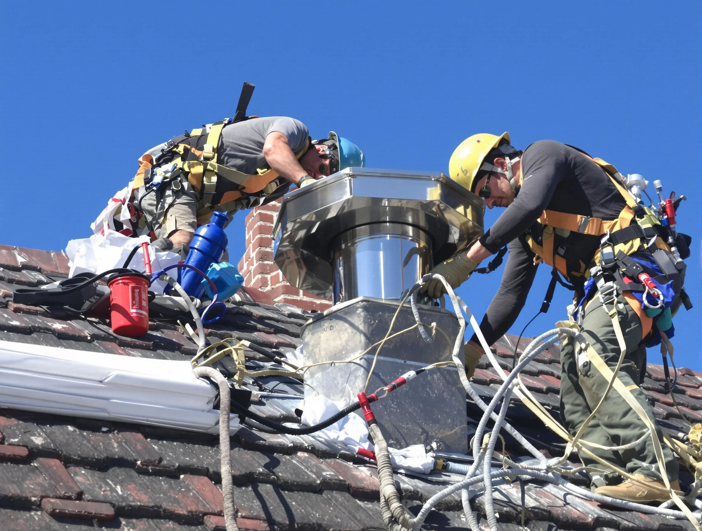 Protective chimney cap installed by Aliquippa Chimney Sweep in Aliquippa, PA