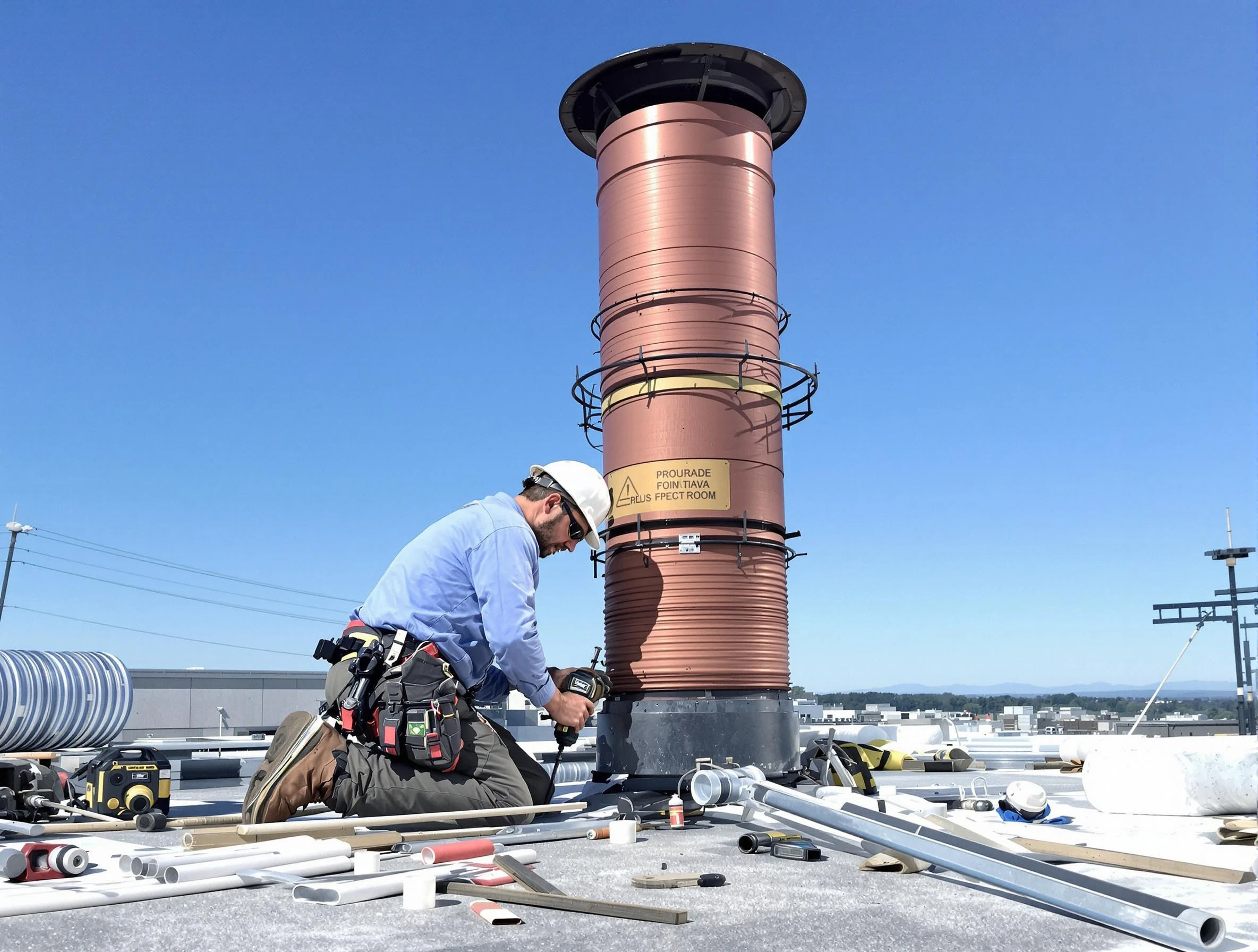 Installed chimney liner by Aliquippa Chimney Sweep in Aliquippa, PA